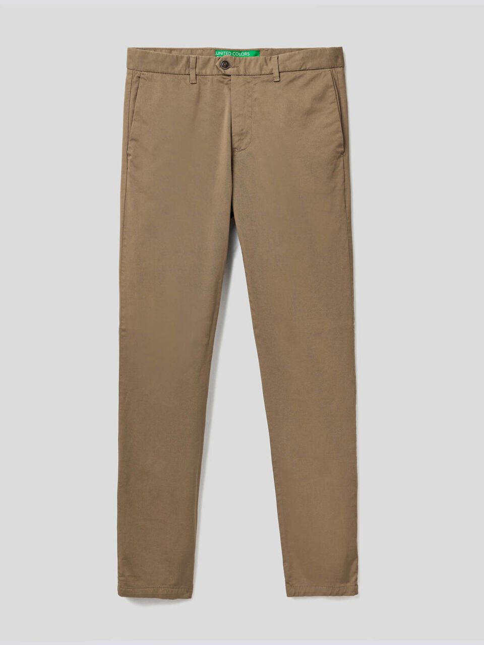 Pantalones chinos ceñidos de algodón image number 1