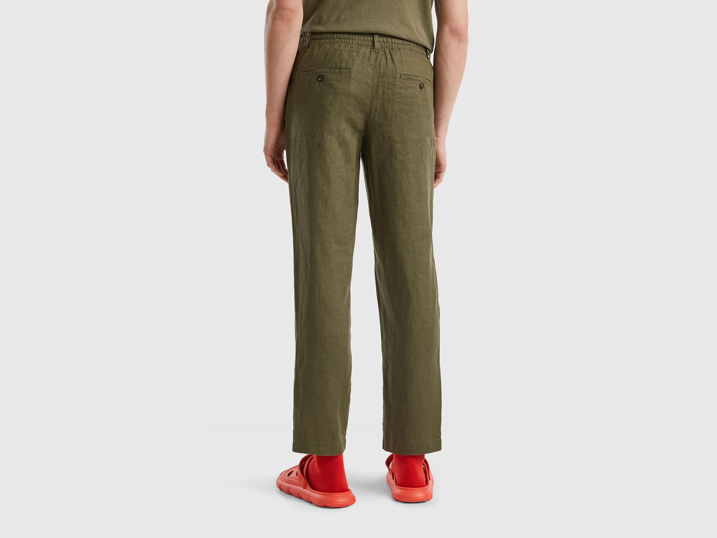Mens linen drawstring best sale pants gap