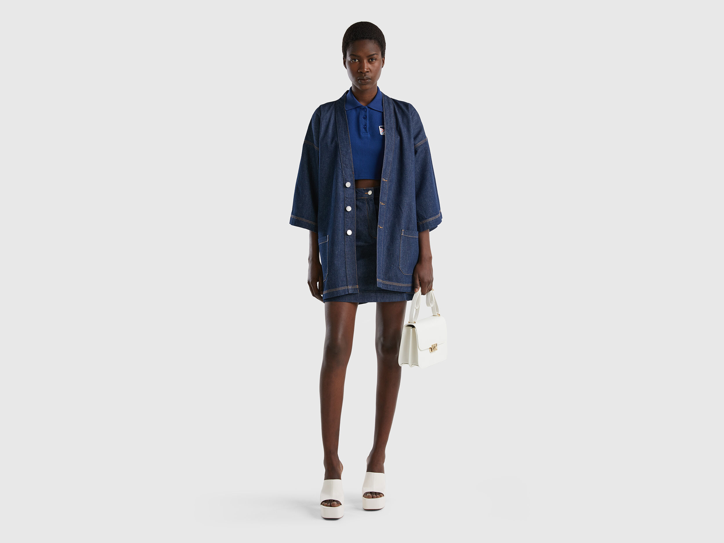 Denim kimono jacket womens deals