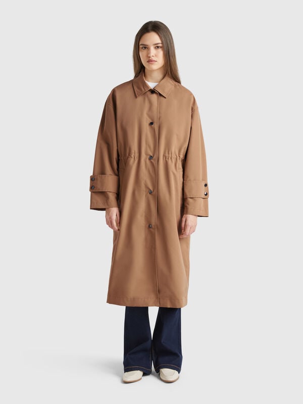 Long parka with removable padding Women