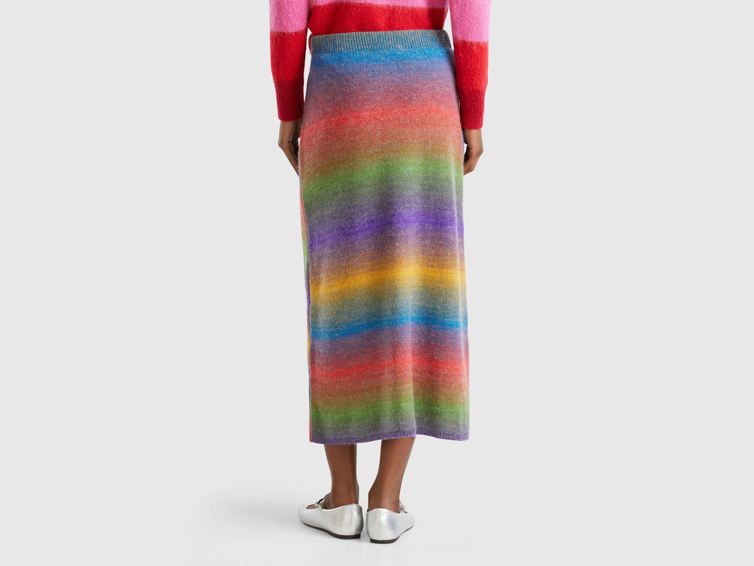 Multicolor knit skirt Multi color Benetton