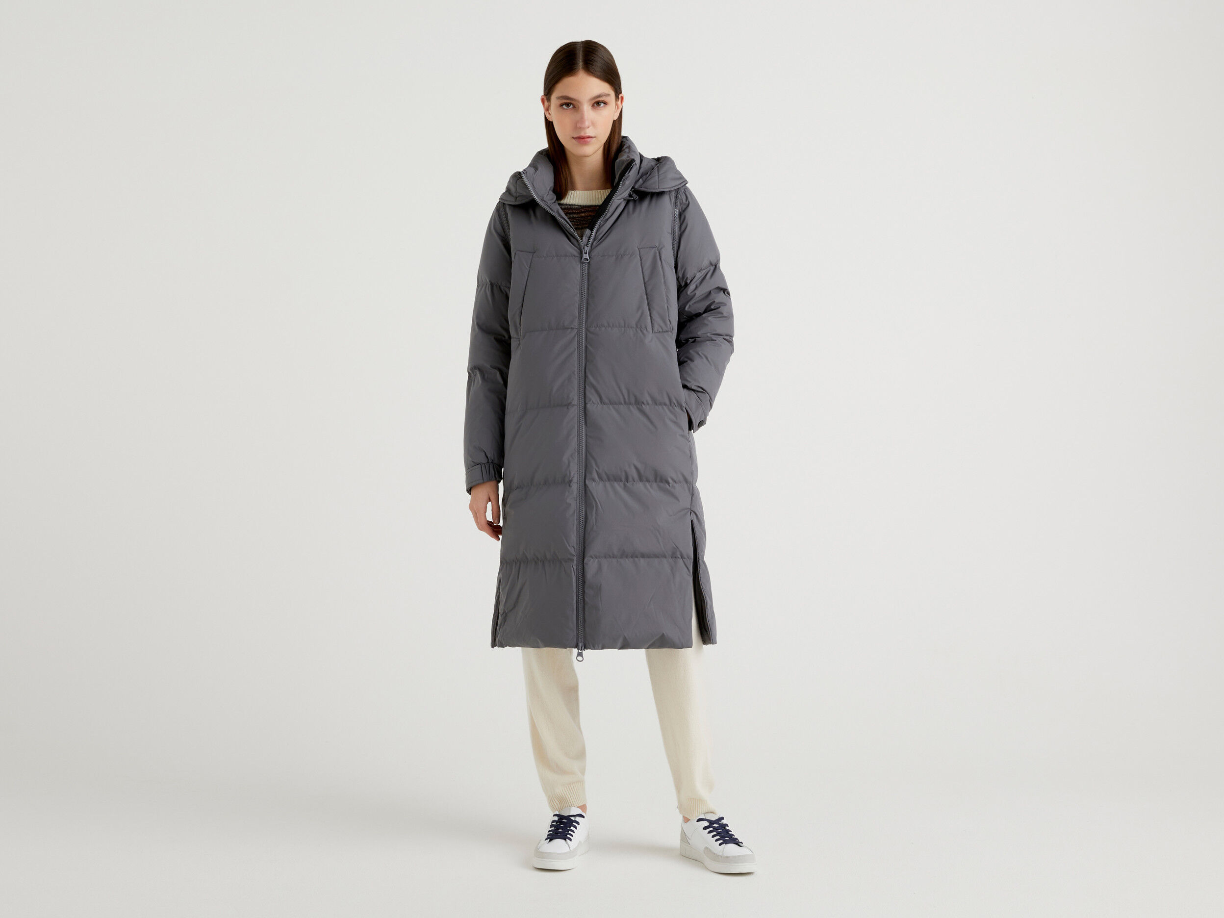 Grey long hotsell puffer jacket
