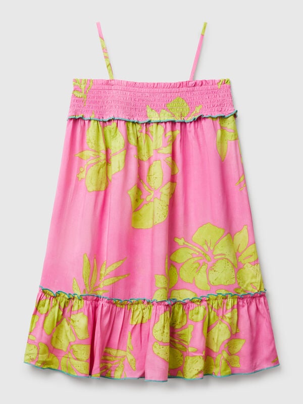 Flowy dress with flower print Junior Girl