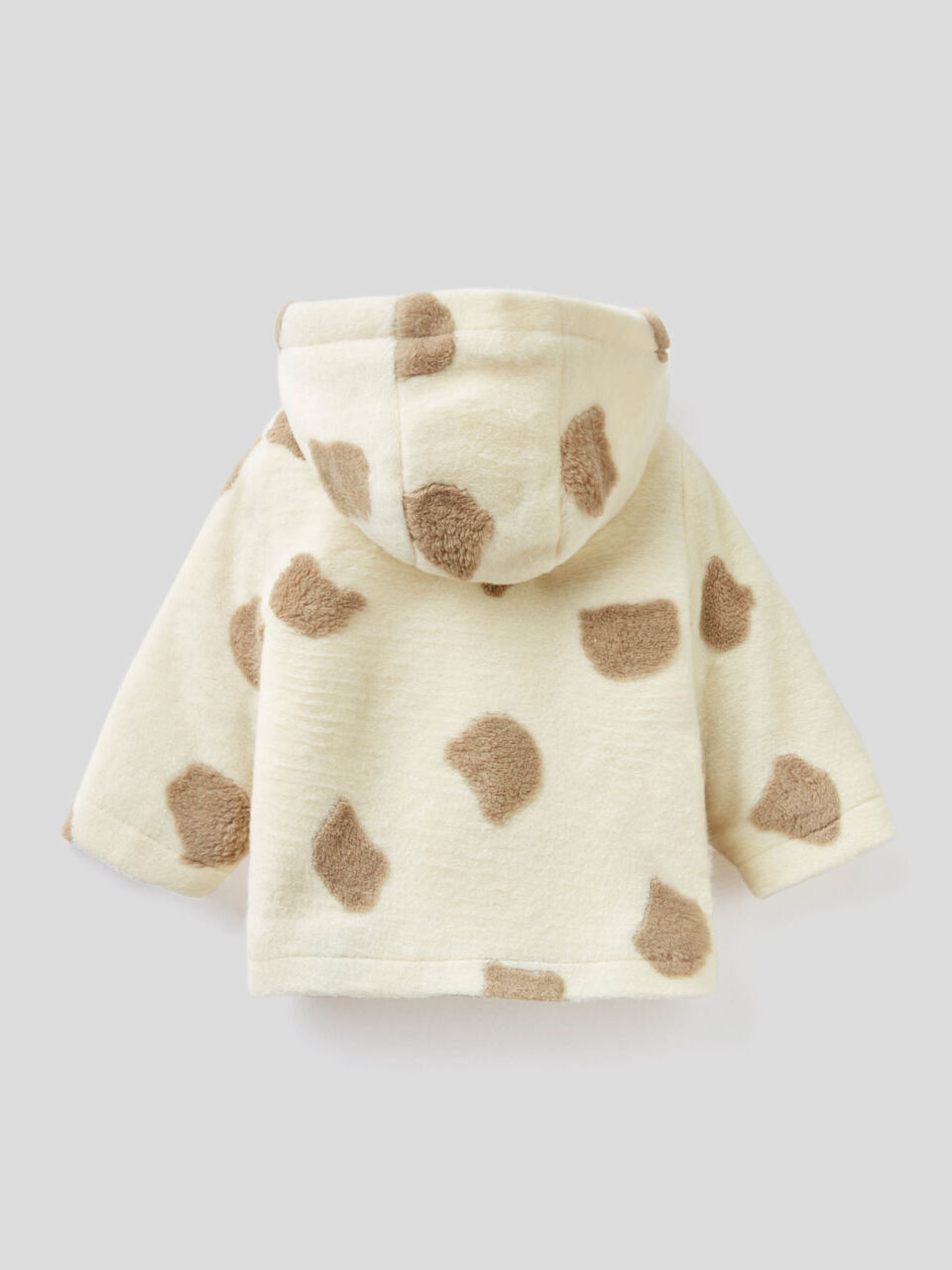 Fleece coat with hood image number 2