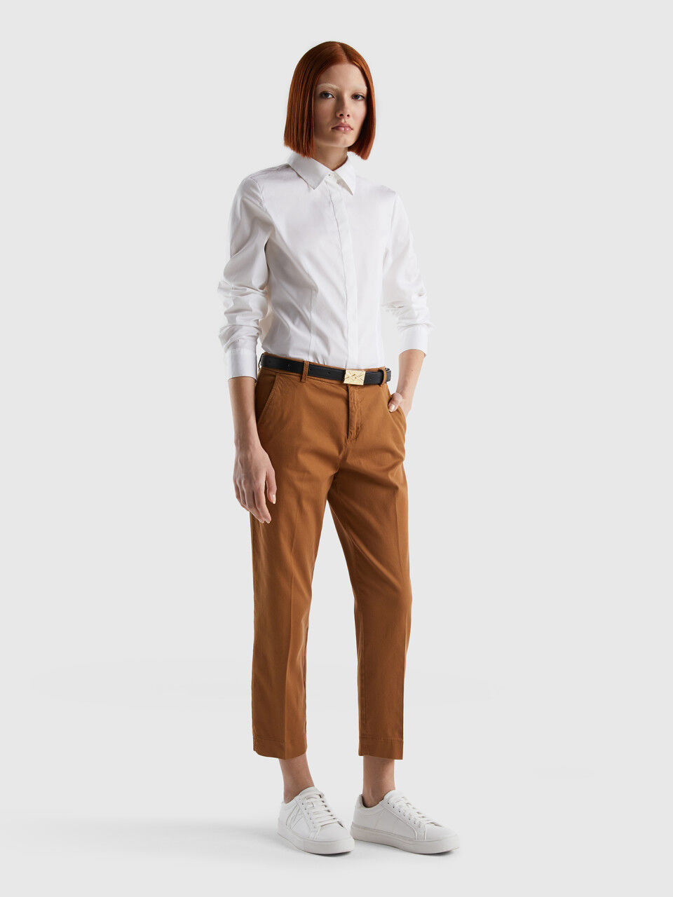 Buy AND Mid Rise Polyester Regular Fit Women's Pant | Shoppers Stop