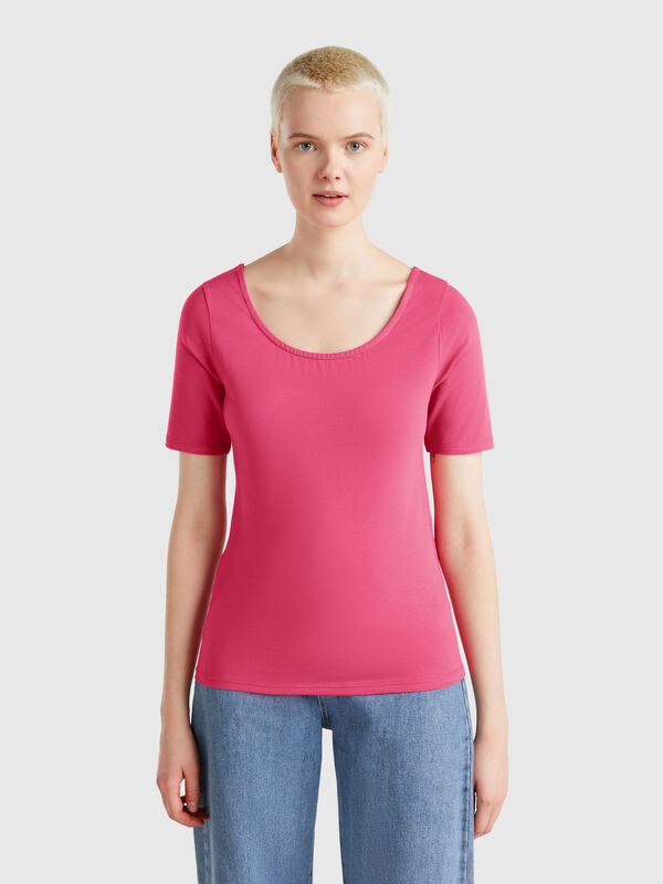 Slim fit reversible t-shirt Women