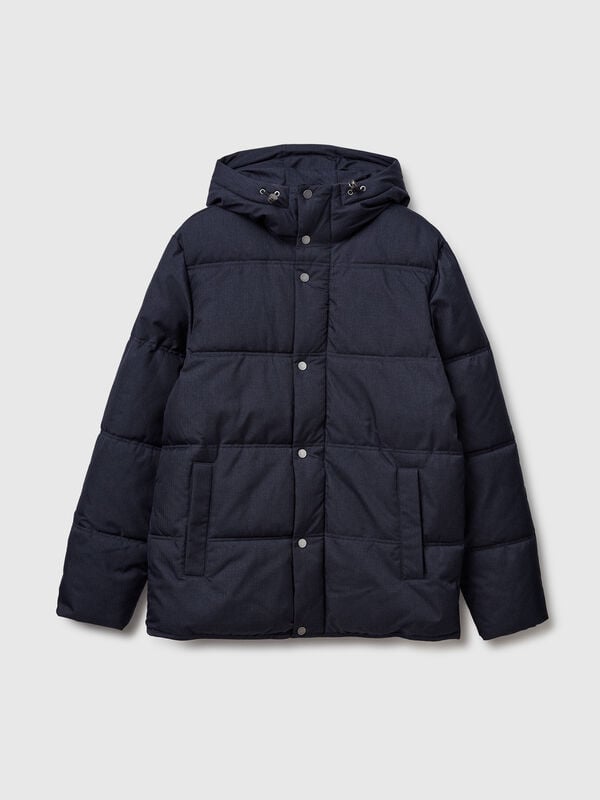 Chaqueta de corte regular con capucha Hombre
