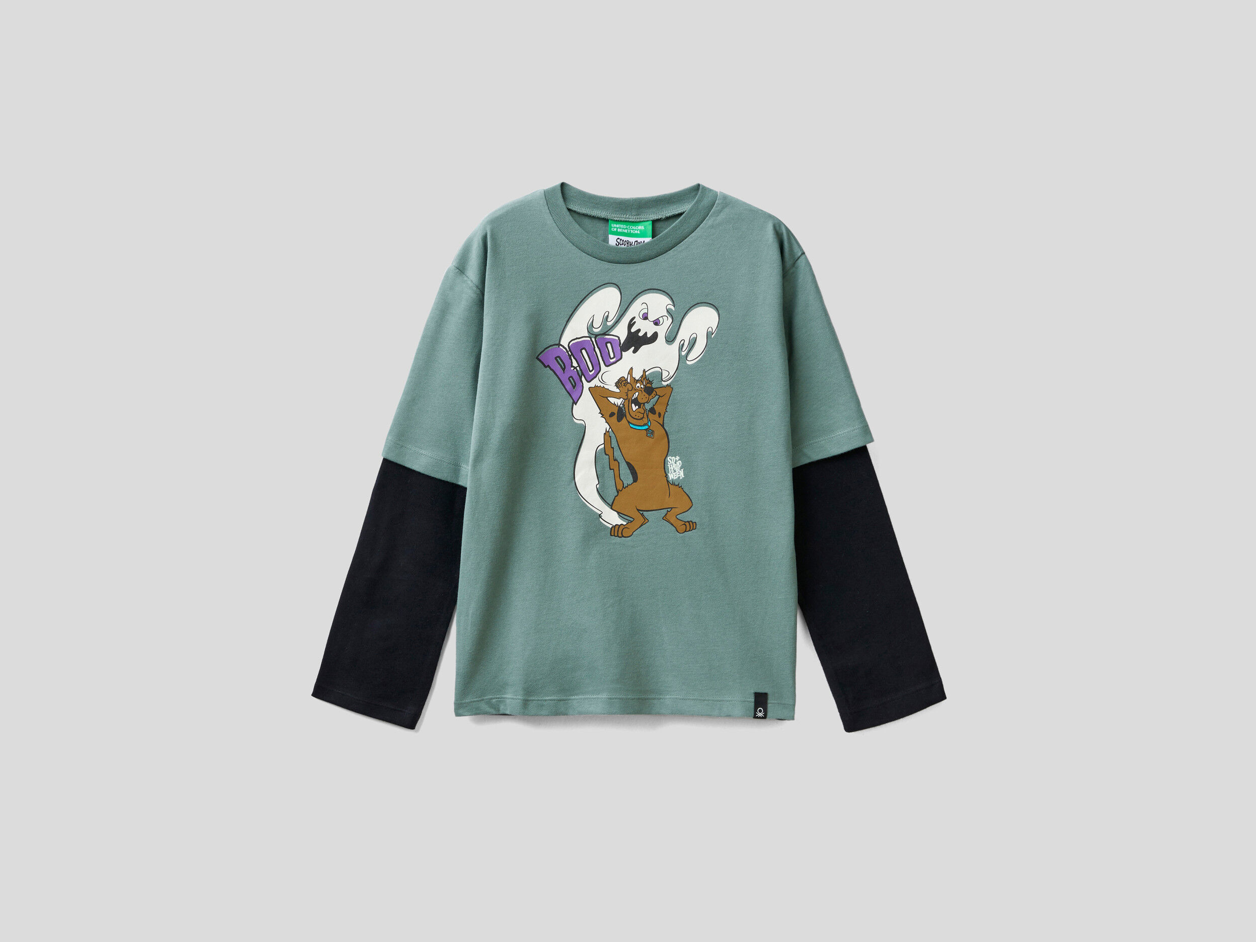 Scooby Doo t shirt with glow in the dark print Military Green