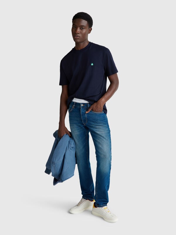 Camiseta básica de algodón Hombre
