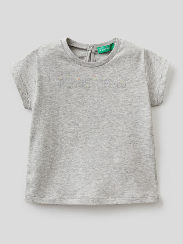 Organic cotton t-shirt with print Junior Girl