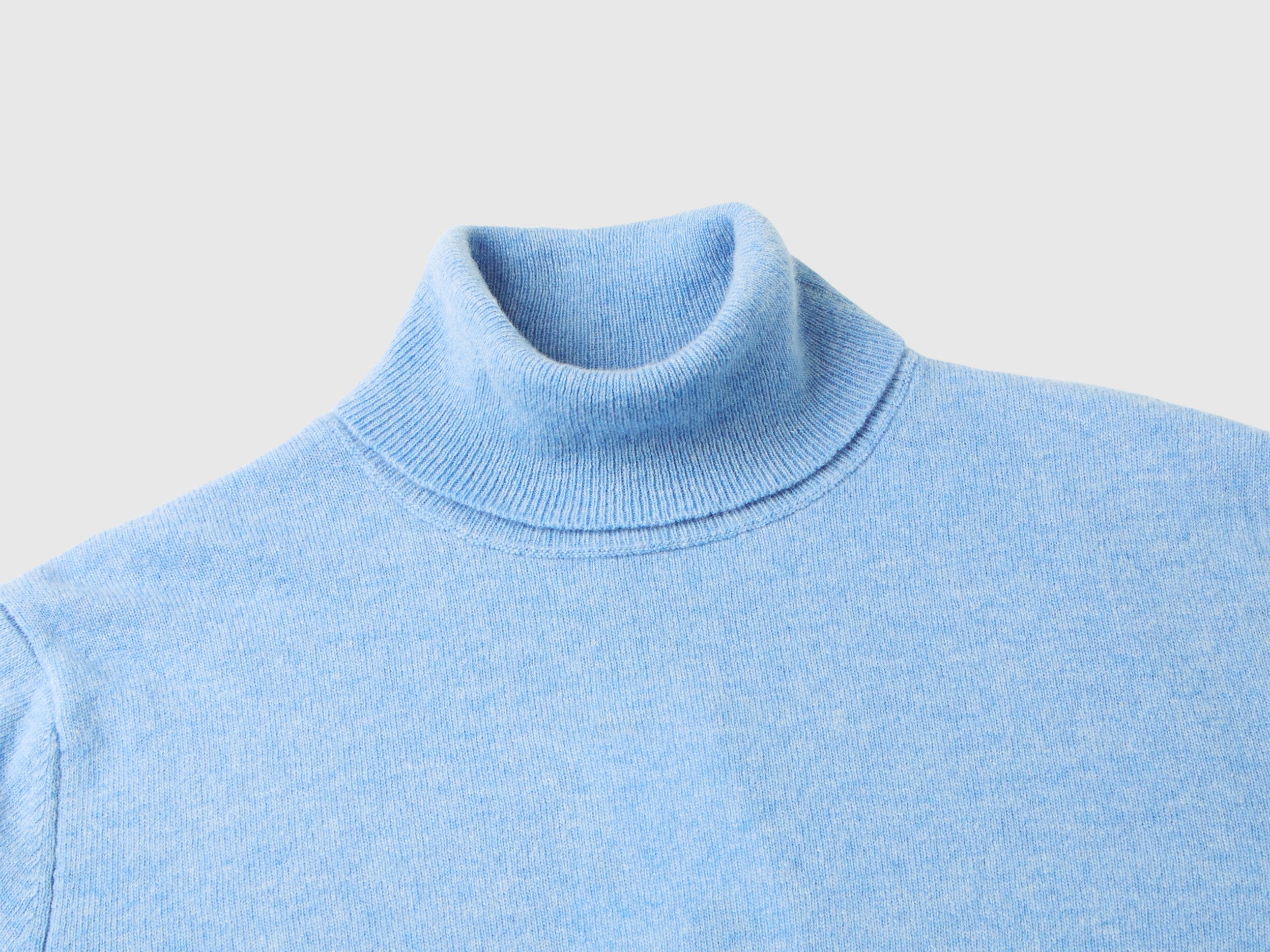 Sky blue turtleneck sales