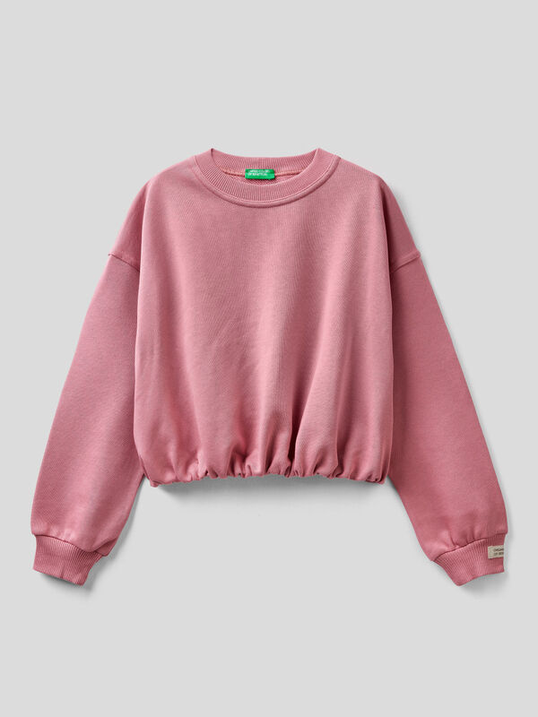 Cropped hoodie in organic cotton Junior Girl