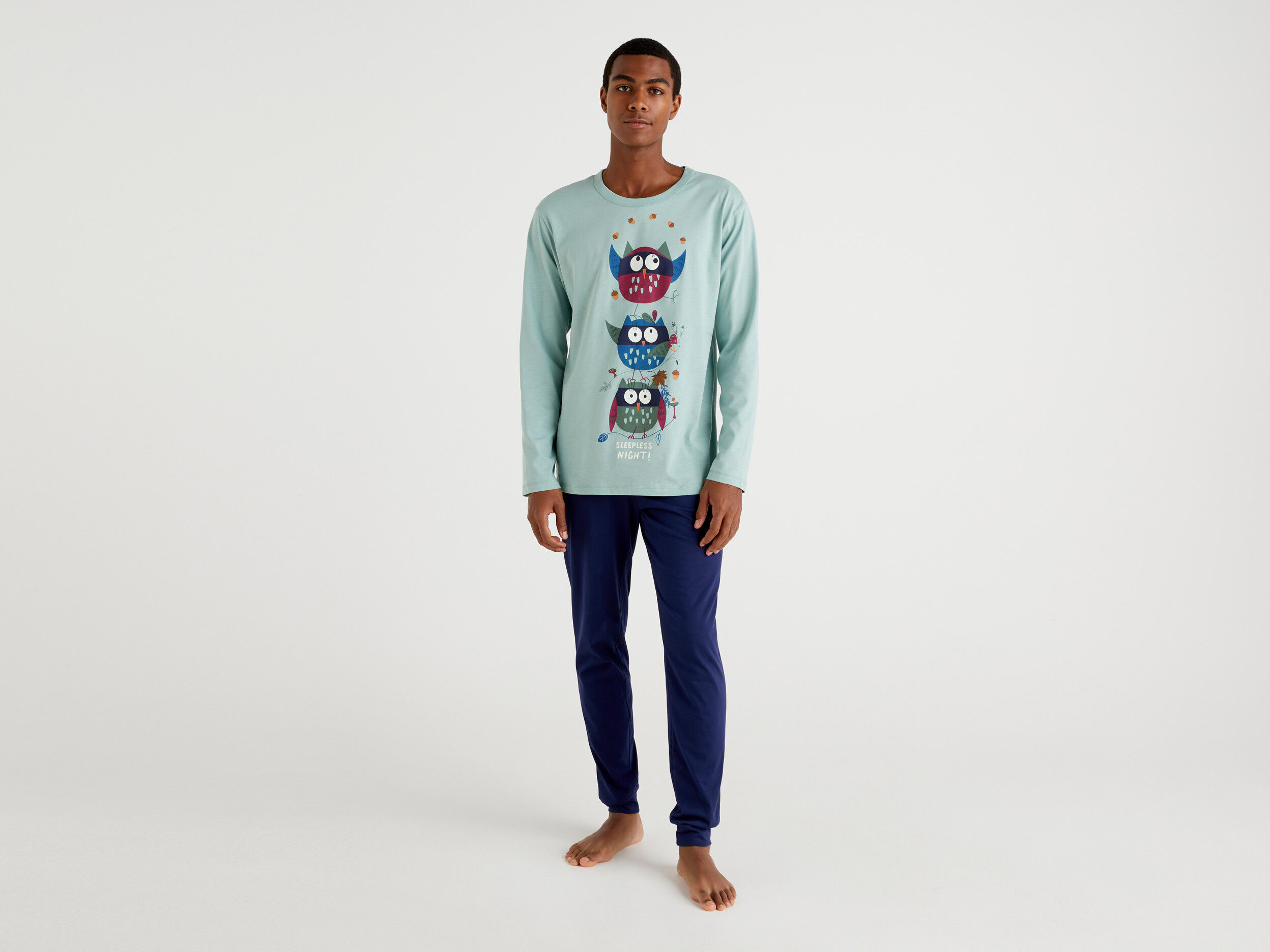 Owl print pyjamas sales