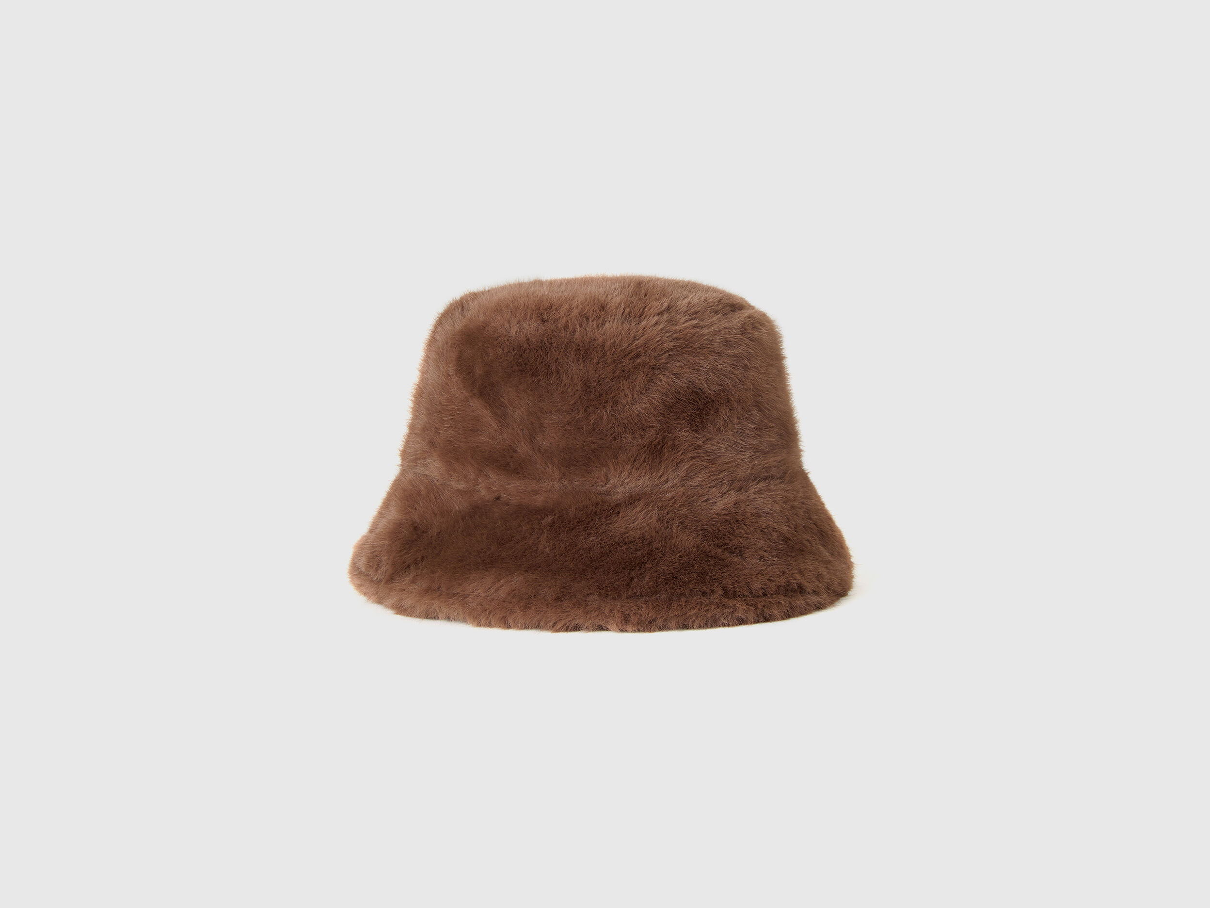 Hat in faux fur - Brown | Benetton