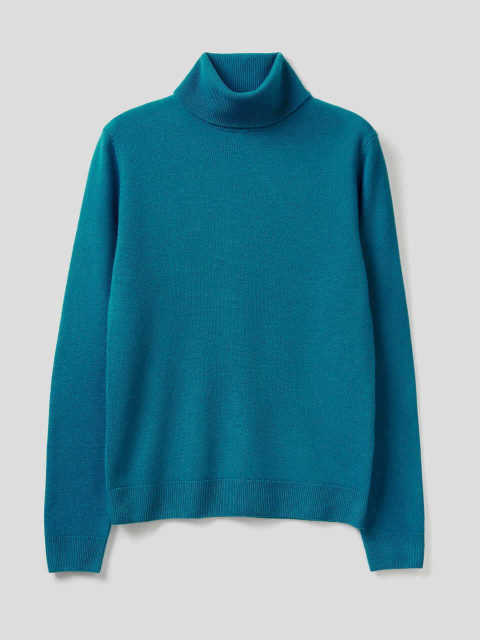 Turquoise turtleneck top sweater women's