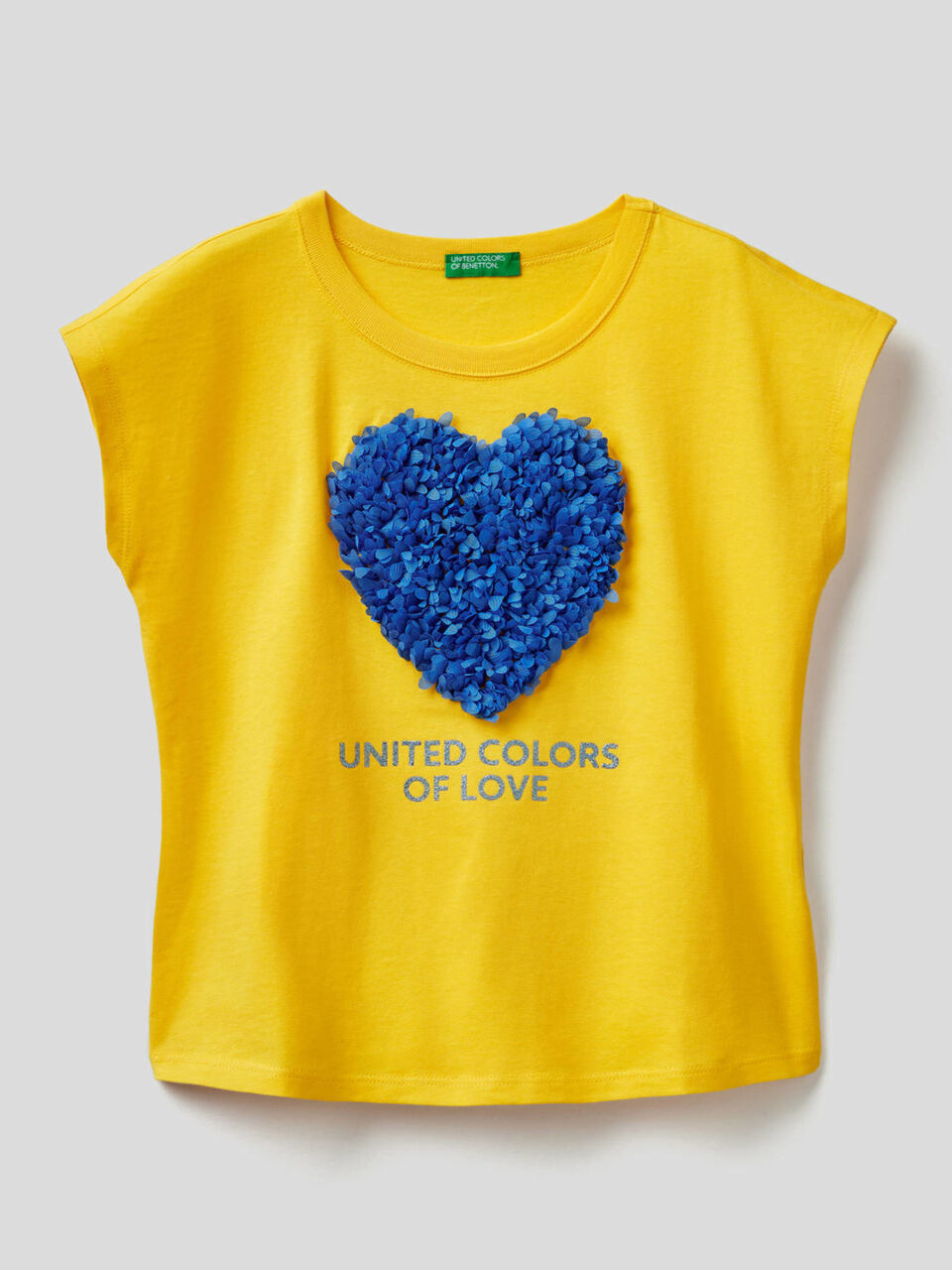 T-shirt with embroidered petals image number 1