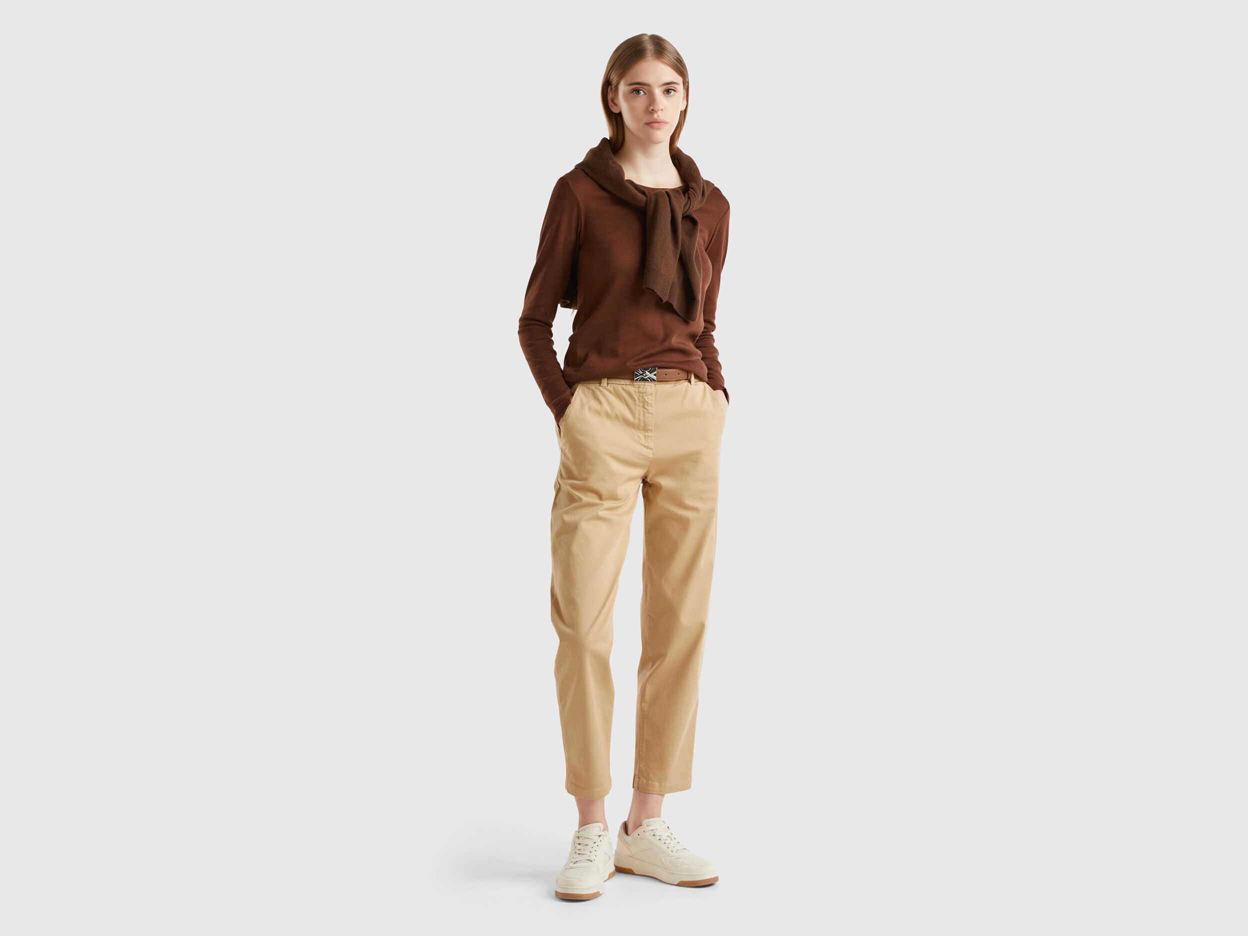 Women s Chino Trousers New Collection 2024 Benetton