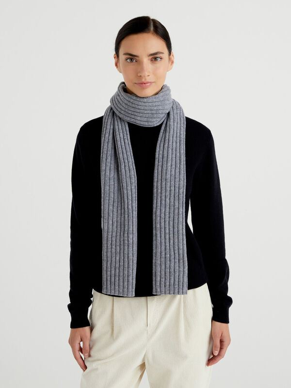 Wool blend scarf Women