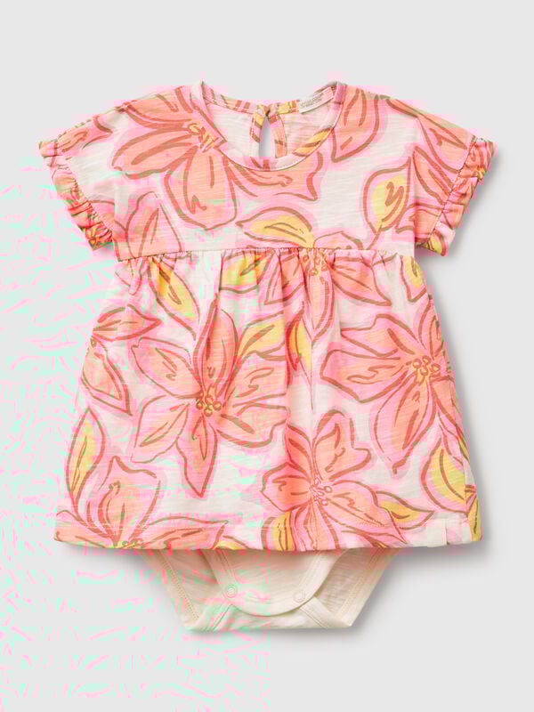 Dress with floral print New Born (0-18 months)