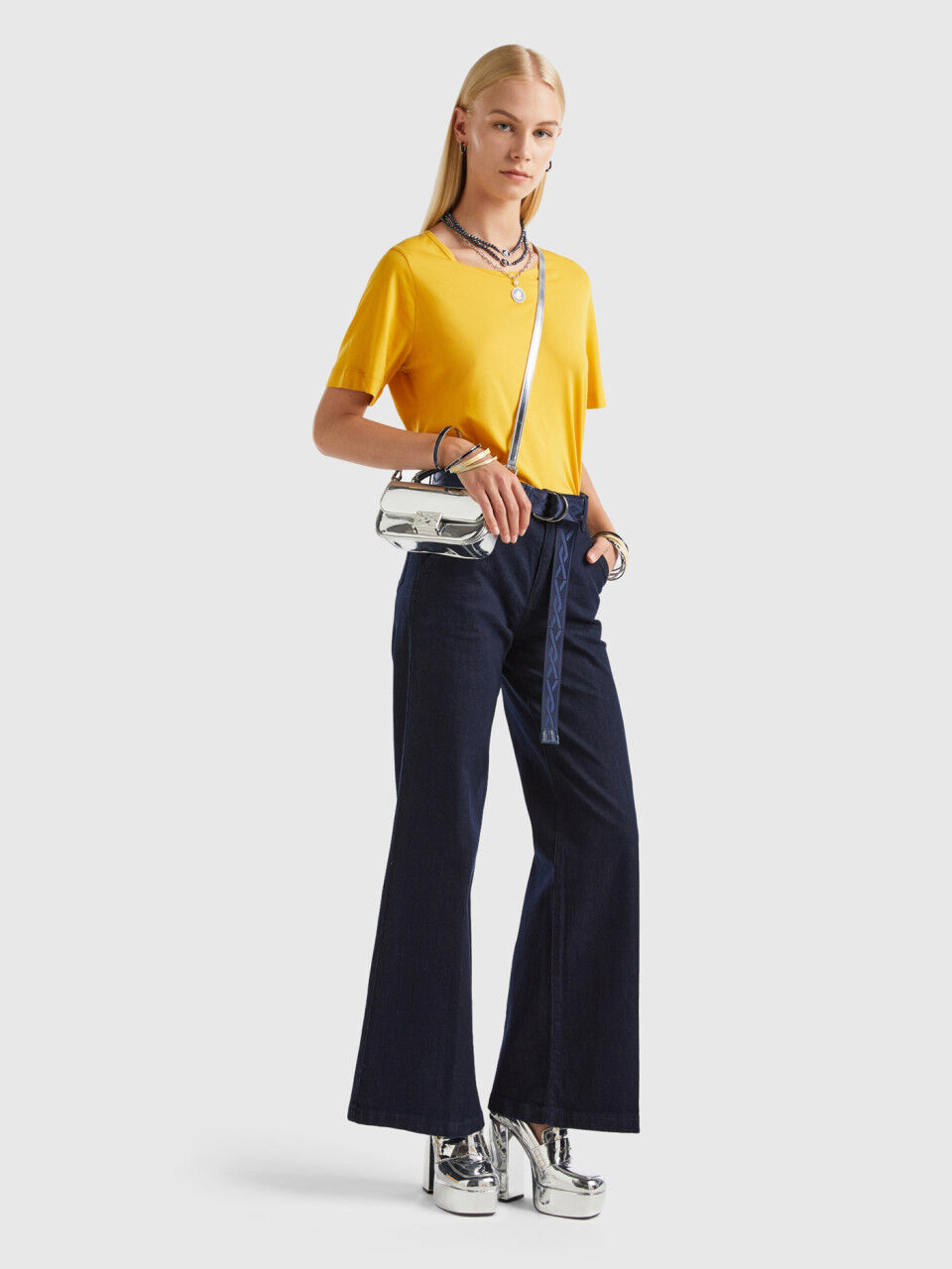 Jeans a zampa benetton hot sale