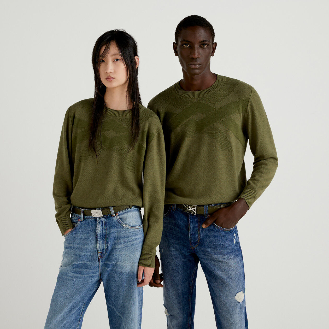 Military on sale green sweater