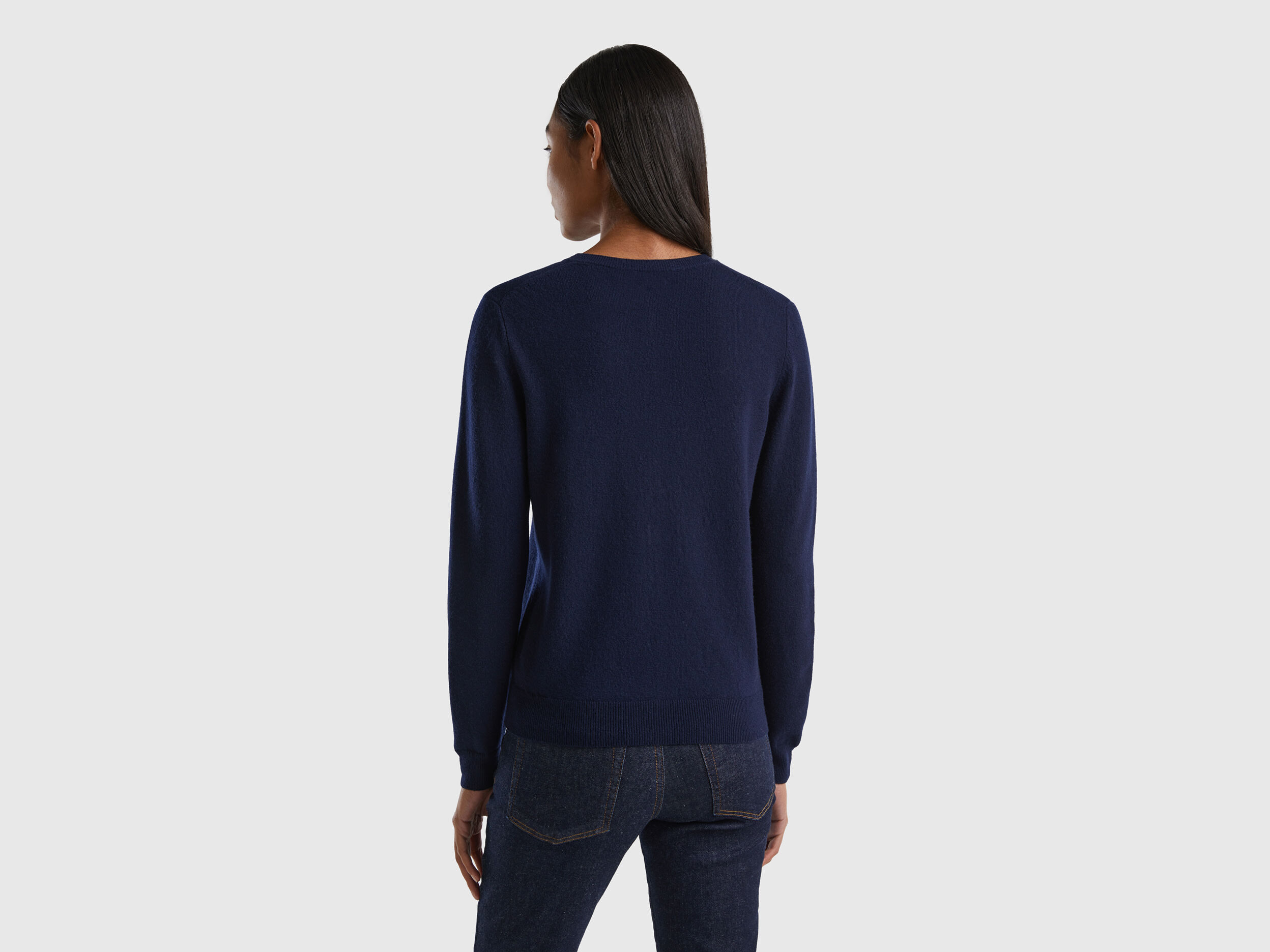 Navy round neck cardigan online