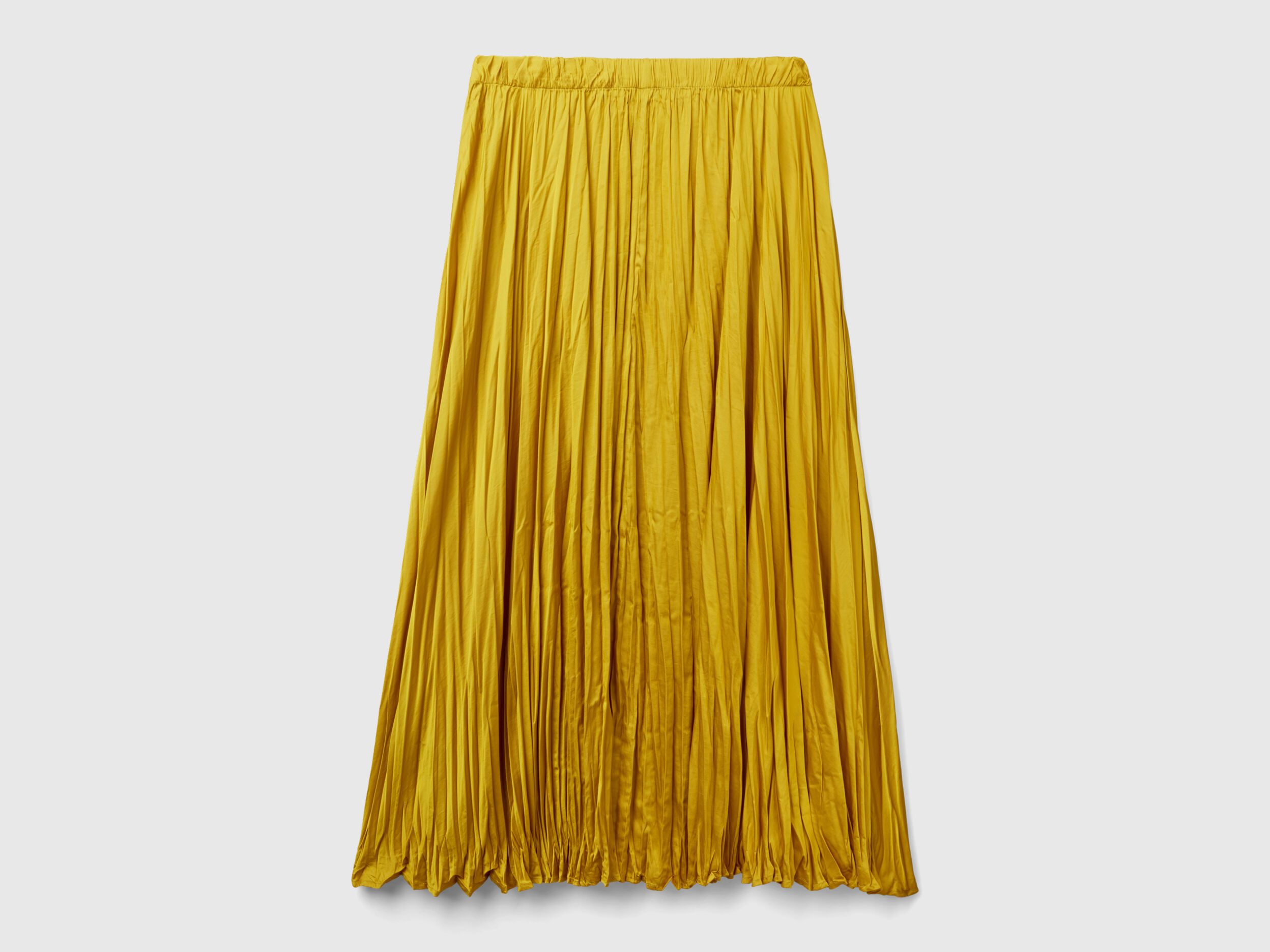 Yellow pleated skirt next sale