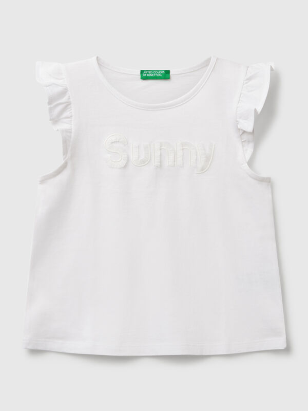 Camiseta sin mangas estampada Niña