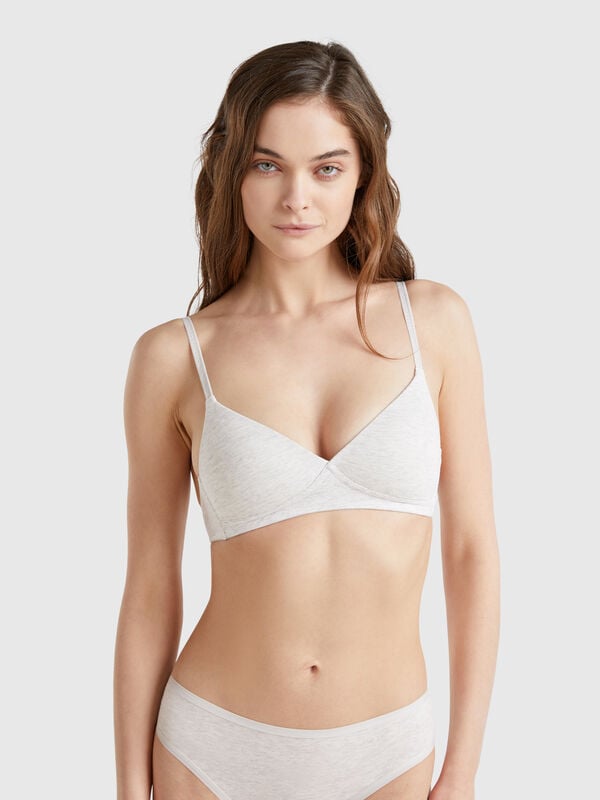 Padded bra in cotton Women