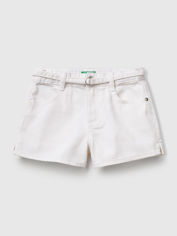 pantalones cortos con cinturón Niña