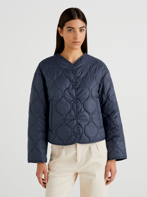Short quilted jacket Women