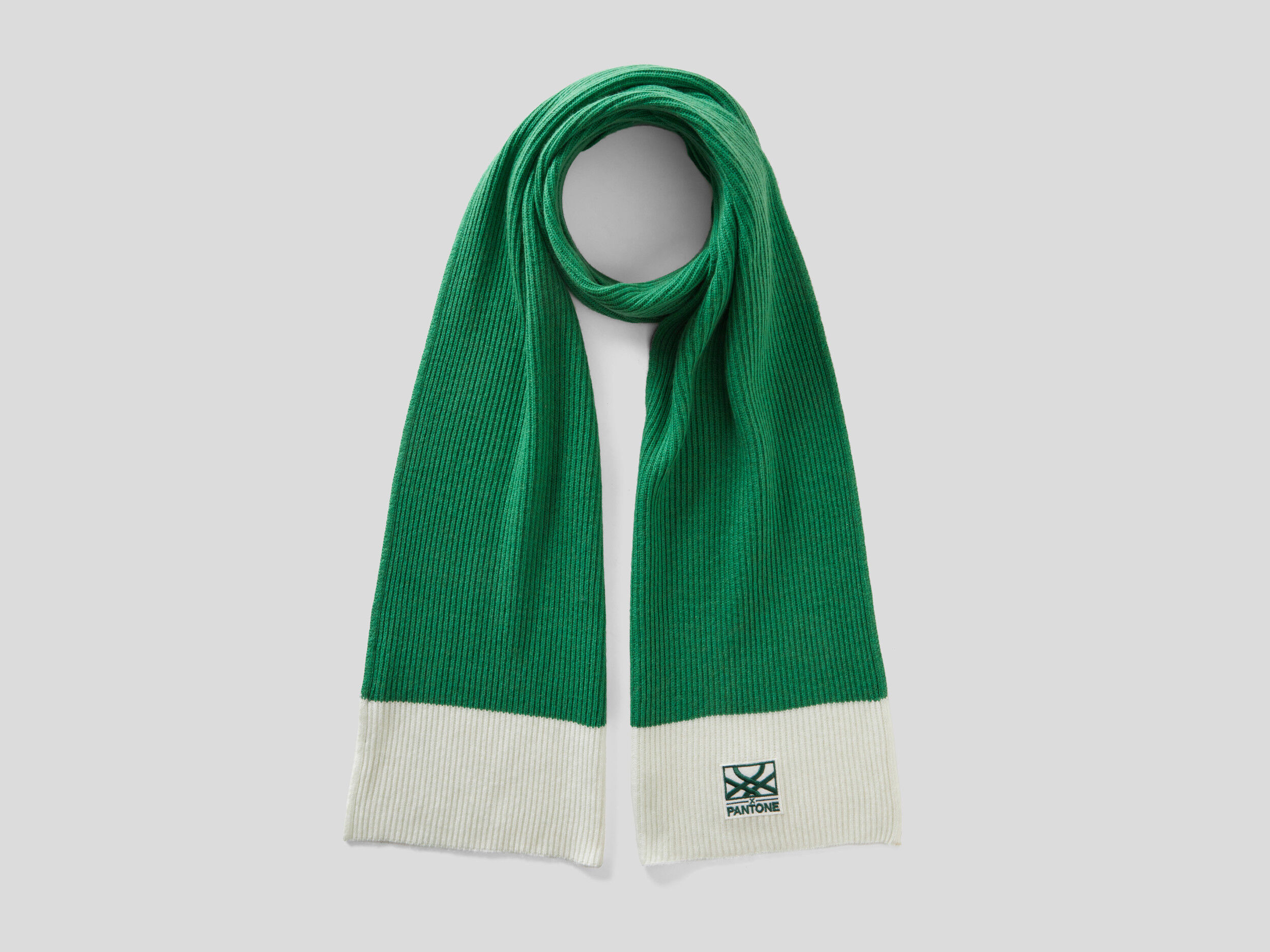 White and green scarf discount