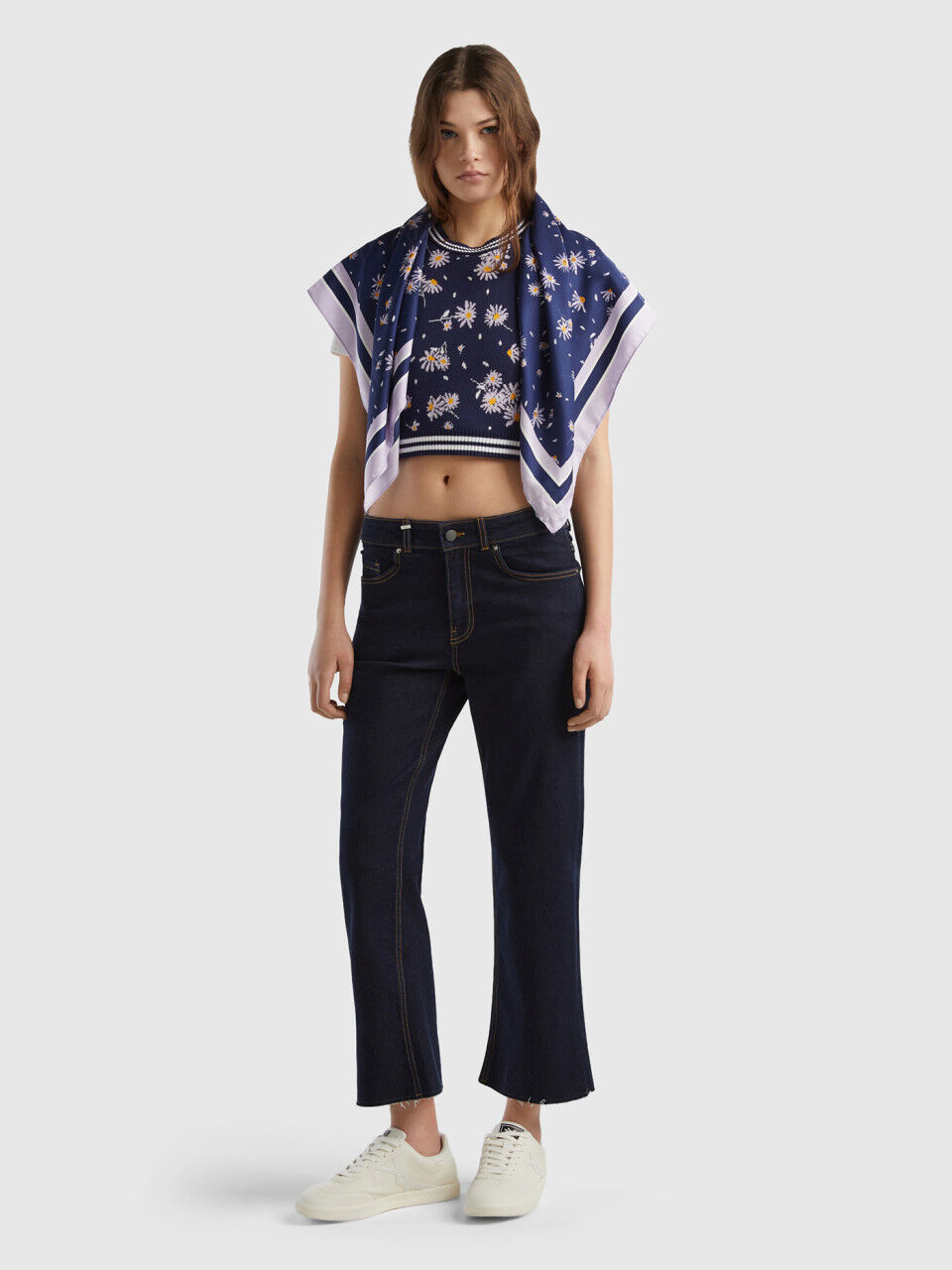 Benetton giacca jeans hotsell