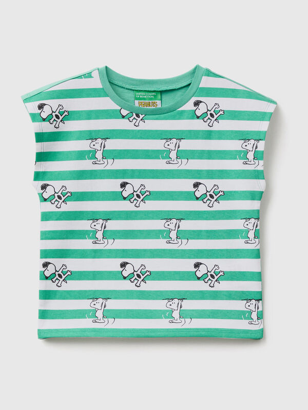 Camiseta de Snoopy de rayas Niña