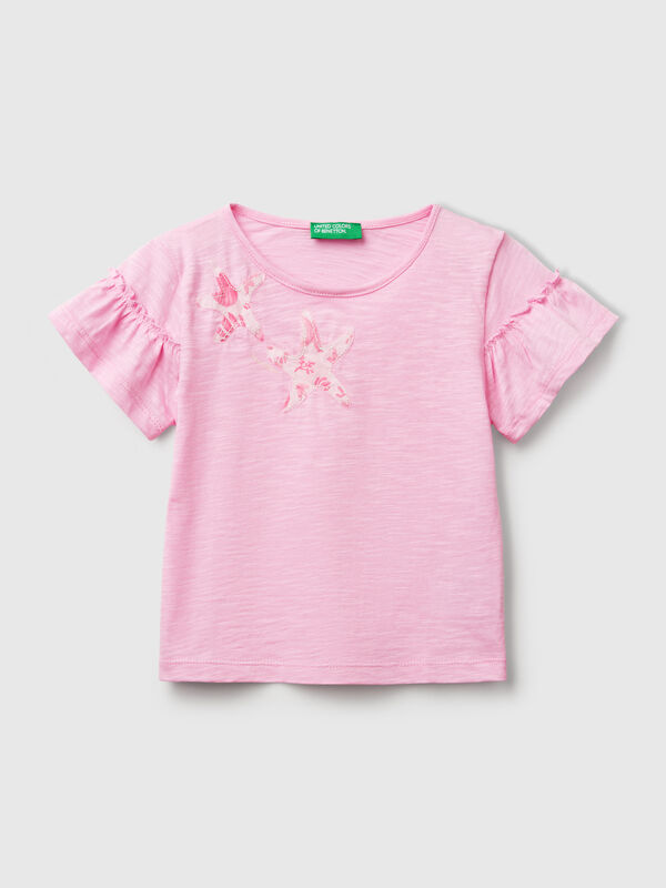 Camiseta con aplicación Niña