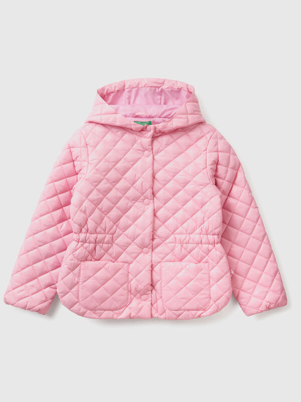 Quilted jacket with hood Junior Girl