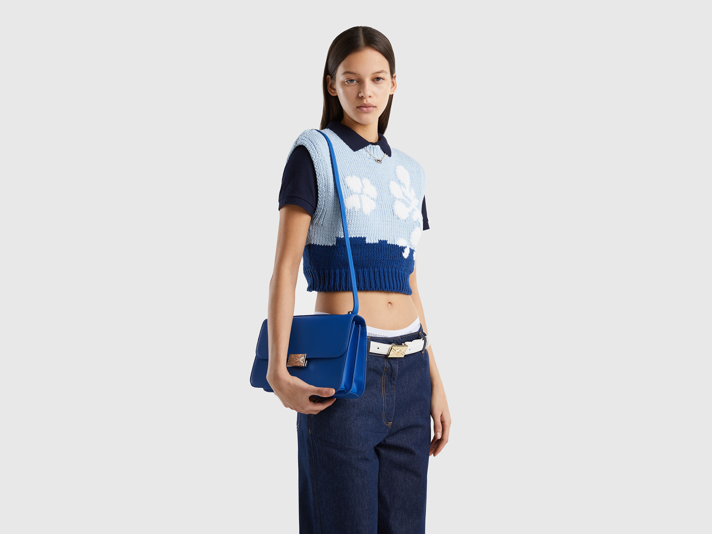 Cornflower blue shoes and bags store
