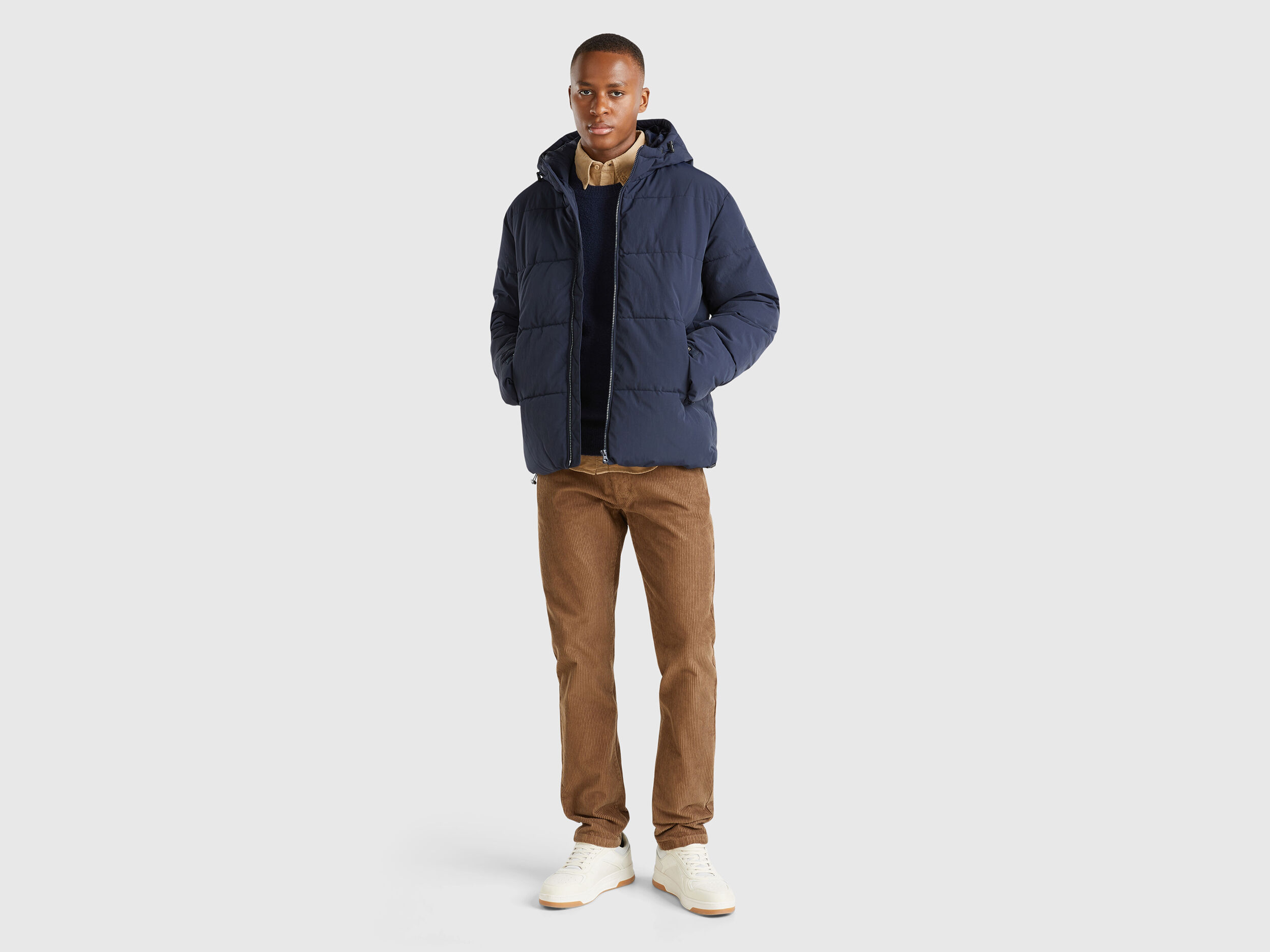 Chamarra benetton hombre deals