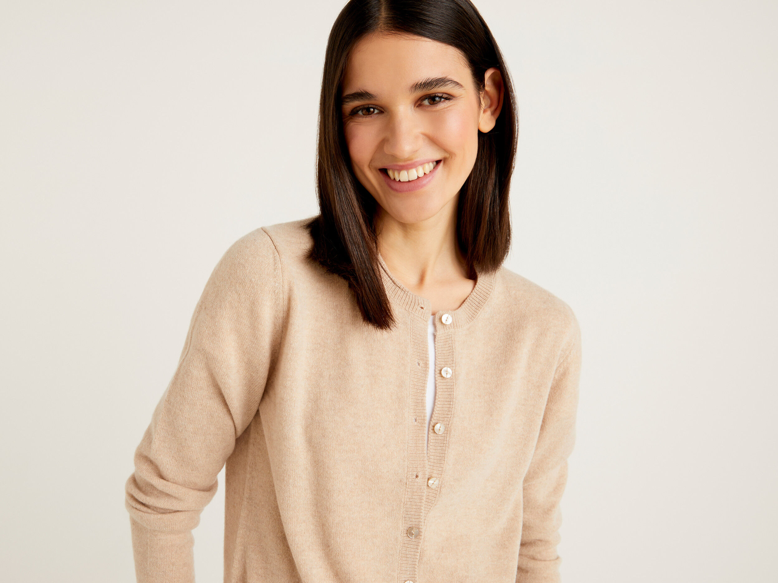 Beige cashmere cardigan new arrivals womens