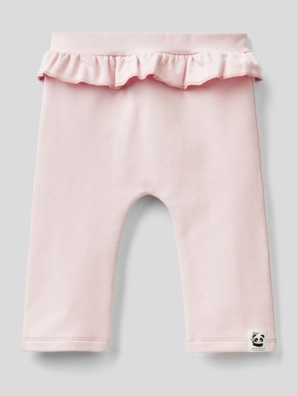 Leggings with rouches at the waist New Born (0-18 months)