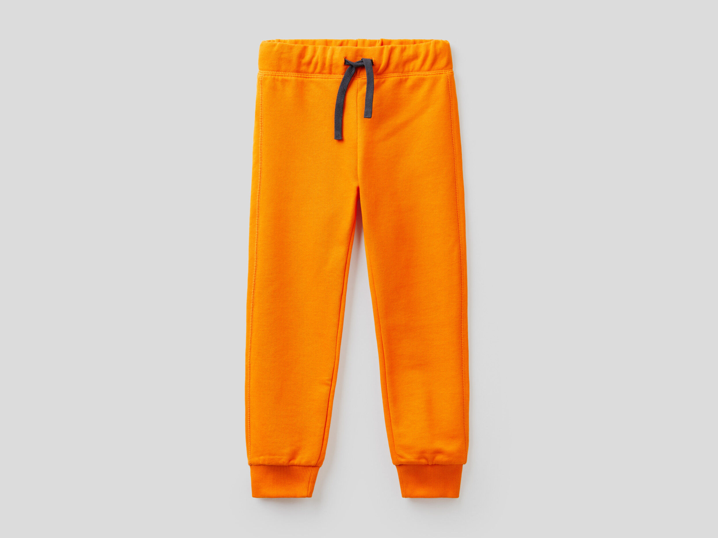Pantal n naranja de felpa de 100 algod n Naranja Benetton