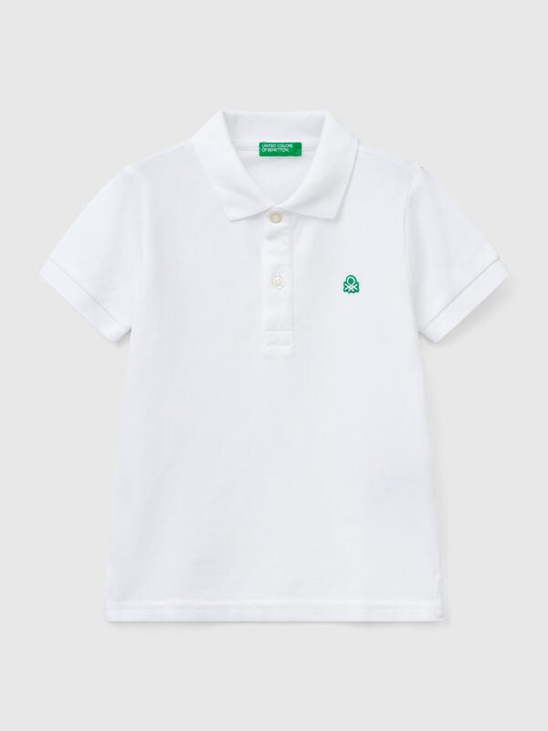 Short sleeve polo in pure cotton Junior Boy