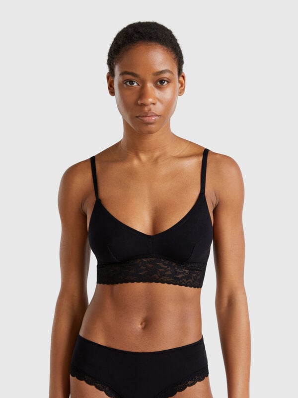 Bralette de algodón súper elástico Mujer