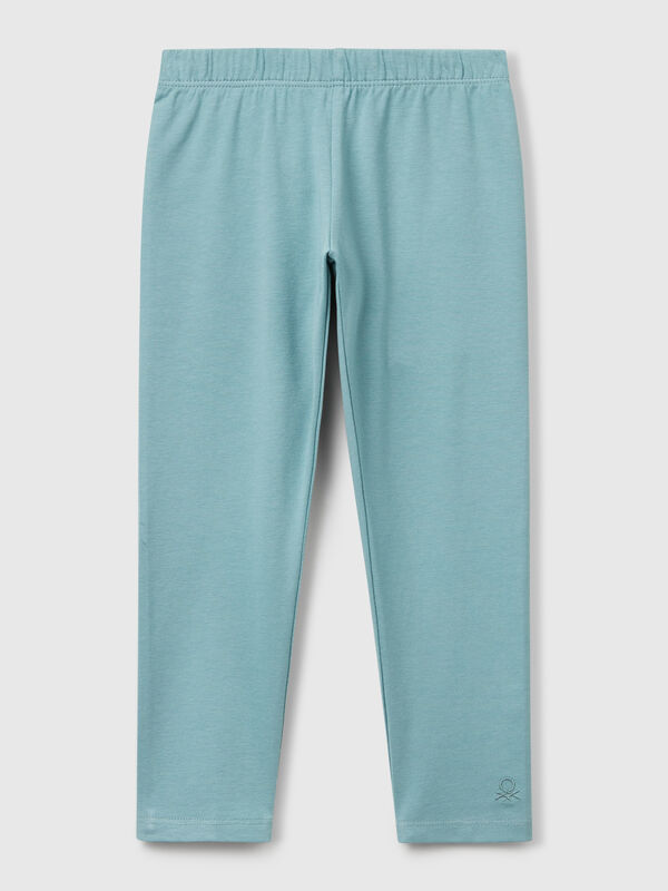 Leggings de algodón elástico Niña