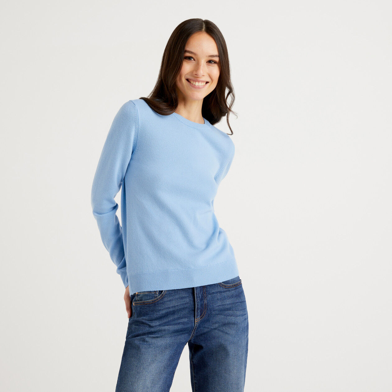 Light blue 2025 womens sweater