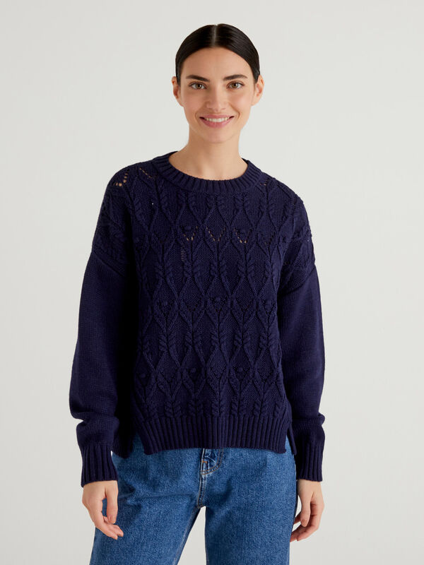 Boxy fit knit sweater Women