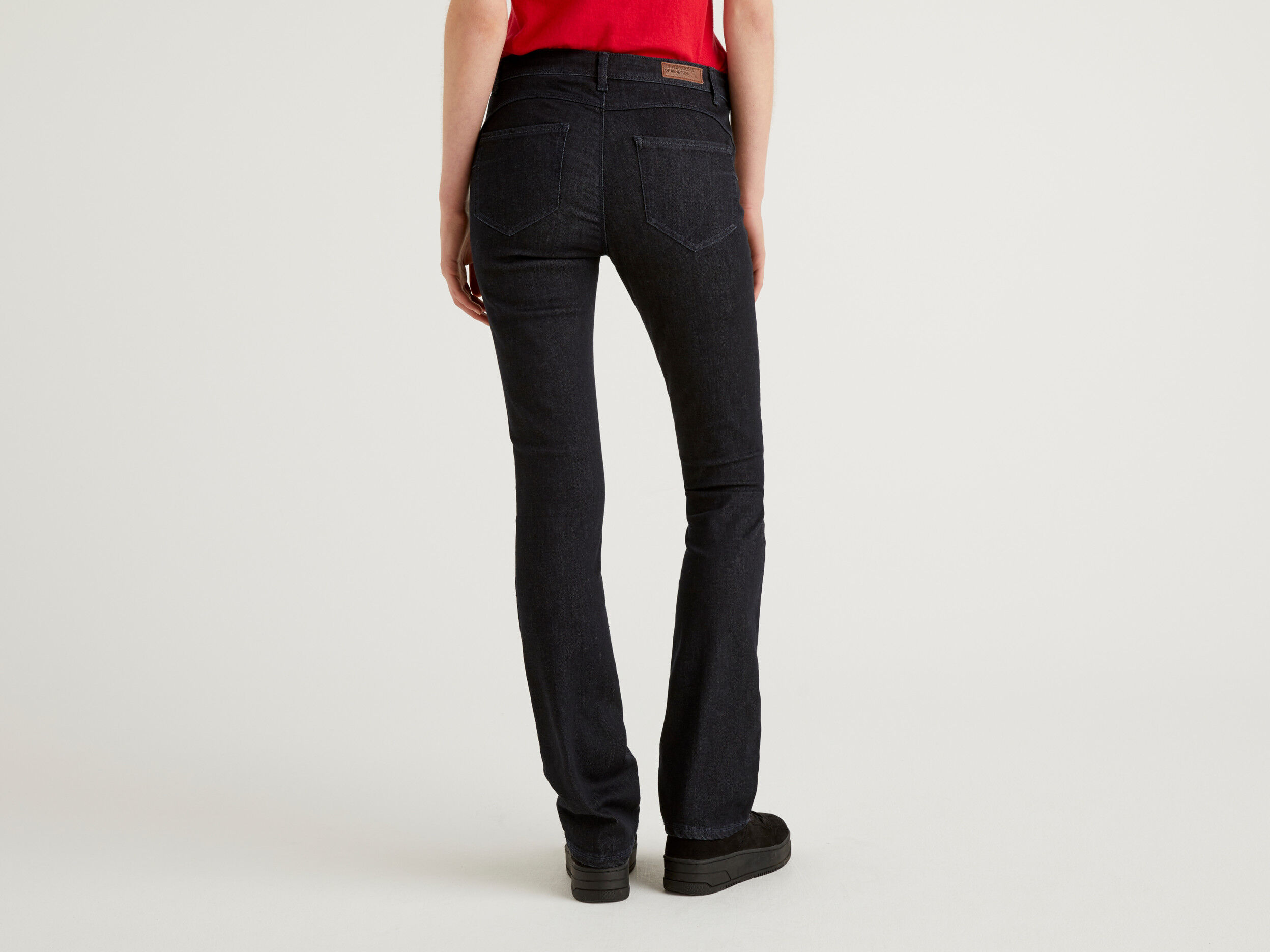 Push up bootcut jeans Dark Blue Benetton