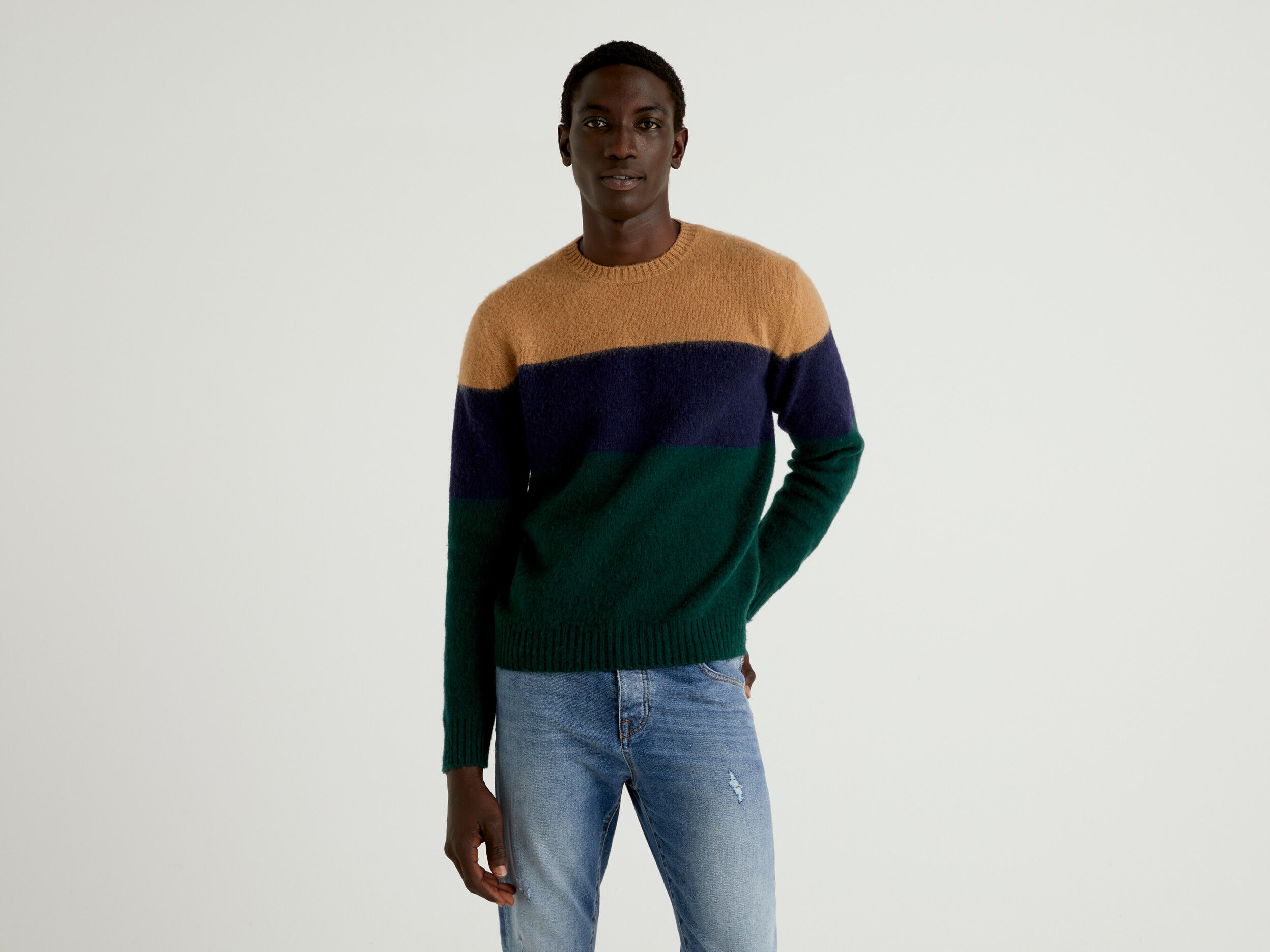 Mens color block clearance sweater