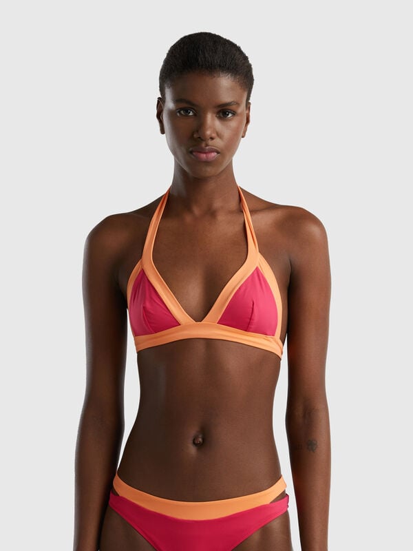 Triangle bikini top in ECONYL® Women