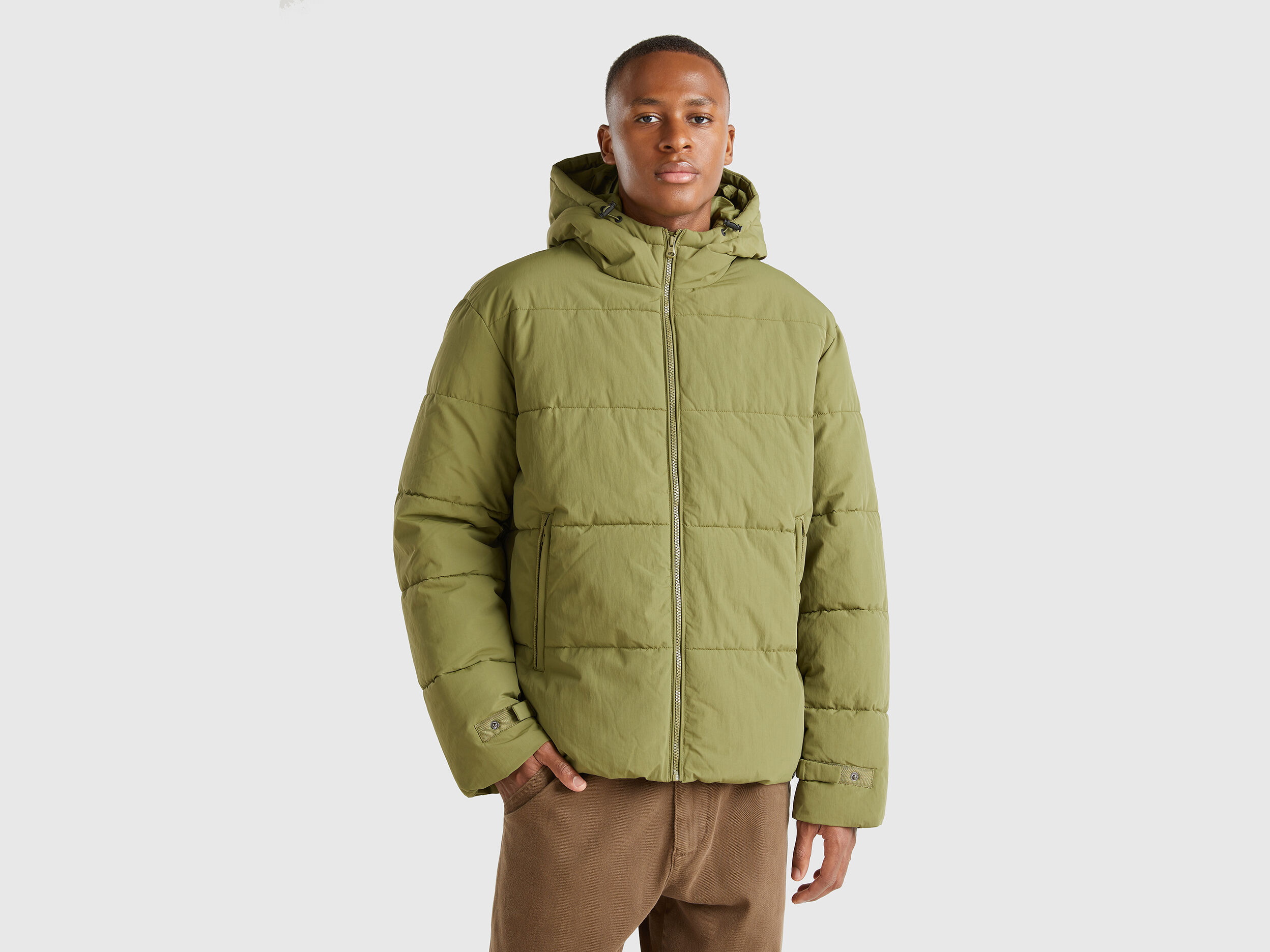 Green padded jacket clearance